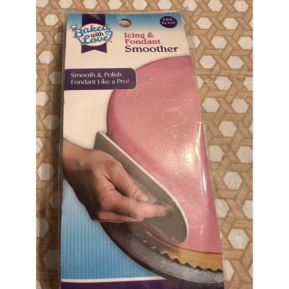 Fondant & Icing Decorating Smoother Polisher Tool Baked With Love Cake‎